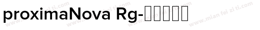 proximaNova Rg字体转换